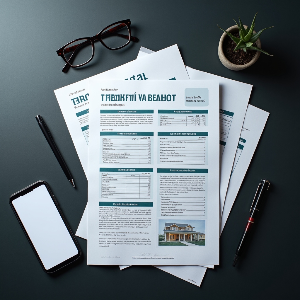 Property valuation document showing price range analysis with supporting data